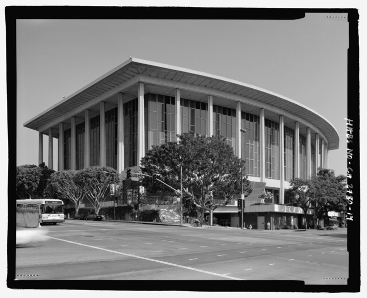 File:Exterior southeast corner view, facing northwest. - Los Angeles Music Center, 135 North Grand Avenue, Los Angeles, Los Angeles County, CA HABS CA-2780-14.tif