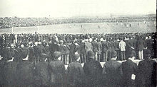 The 1893 FA Cup Final at Fallowfield Stadium, Manchester FA Cup Final 1893 Wolves Everton.jpg