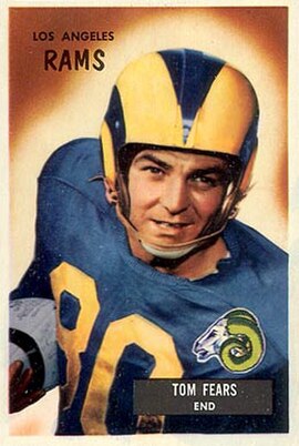 Hall of Fame WR Tom Fears, attended Manual Arts High School (in L.A.) and UCLA