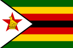 津巴布韦国旗；3:2样式