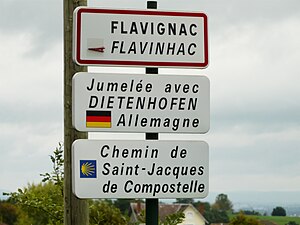 Flavinhac: Geografia, Toponimia, Istòria