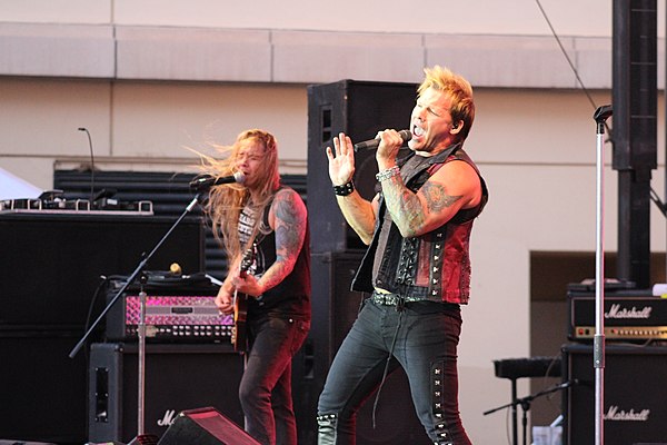 Fozzy performing at the El Paso Downtown Street Festival in 2014