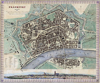 Stadtplan von 1845