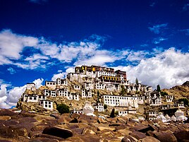 Front of the Thiksey Monastery