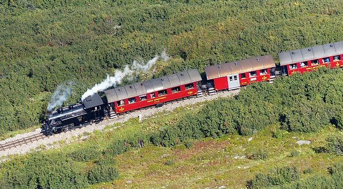 Furka-Oberwald Steam Train near Gletsch, Switzerland