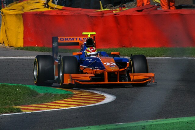 Frijns during the 2013 Spa-Francorchamps GP2 Series round