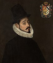 Gaspar de Zuniga, 5th Count of Monterrey, namesake of Monterey Bay and thus the city and the county. GaspardeZugnigayAcevedo (cropped).jpg