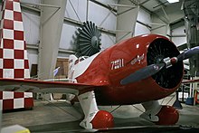 Gee Bee R-1 (Replik), Frontansicht