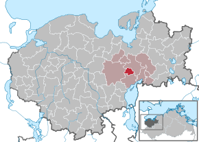 Poziția Groß Stieten pe harta districtului Nordwestmecklenburg