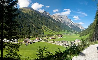 Gschnitz Place in Tyrol, Austria