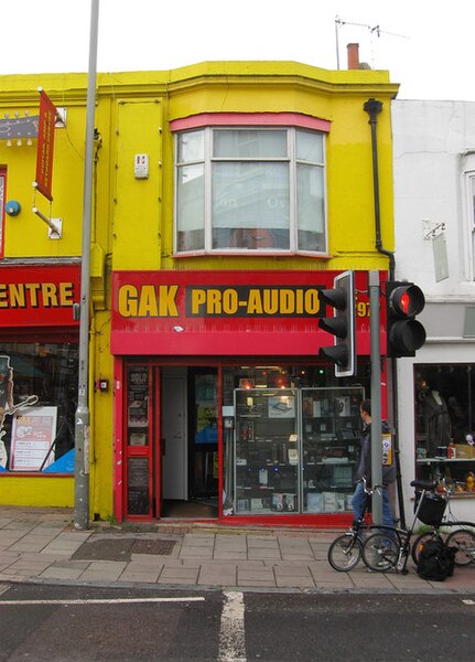 File:Guitar, Amp and Keyboard Centre (GAK), 81 North Road, Brighton, by Simon Carey, geograph.co.uk 2683341.jpg