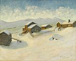 Winter Scene from Vågå (1914)