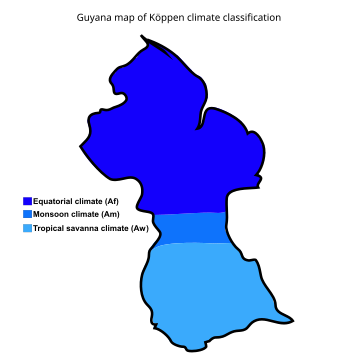 File:Guyana map of Köppen climate classification.svg