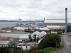 View of HMNB Devonport, the naval base in Plymouth HMNB Devonport.jpg