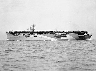 HMS <i>Hunter</i> (D80) 1943 Attacker-class escort carrier later converted to a merchant ship