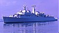 HMS London (D16 - unmarked) entering Southampton.jpg