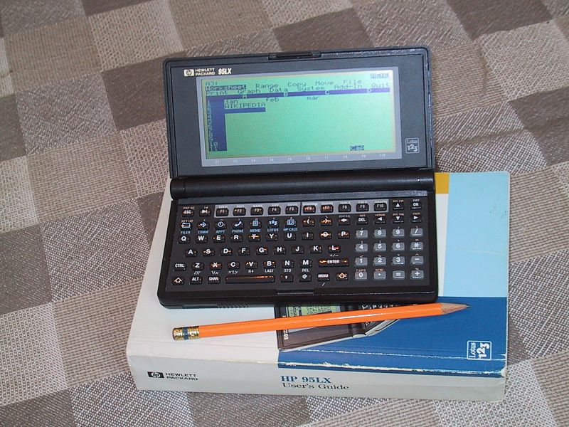 The HP 95 LX palmtop computer.