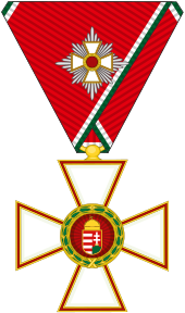 HUN Order Of Merit Commander's with Star Alternative Medal Military Division.svg