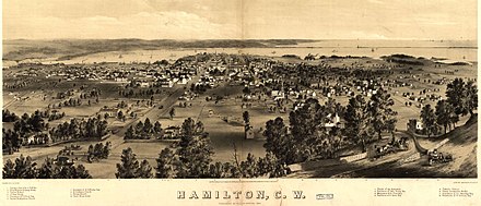Depiction of Hamilton in 1859.
