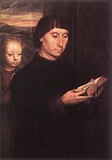 „Un bărbat citind”, Hans Memling, 1490