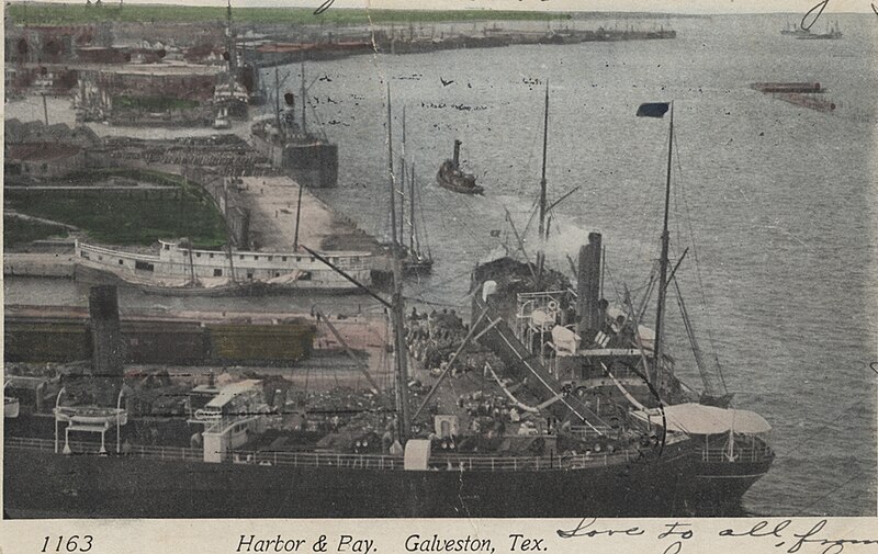 File:Harbor and Bay. Galveston, Tex. (6501274621).jpg