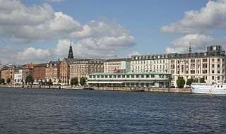 Havnegade Waterfront promenade in central Copenhagen, Denmark