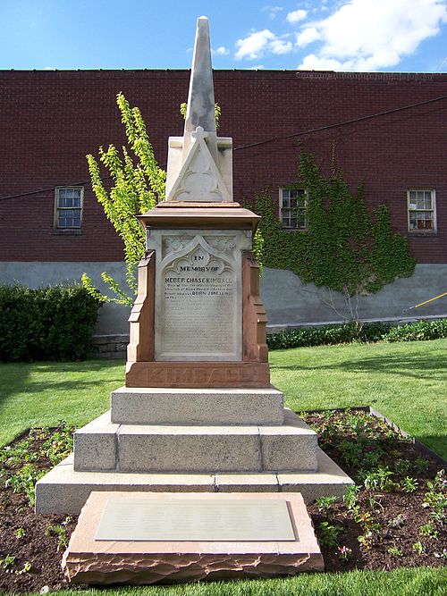 Grave marker of Heber C. Kimball.