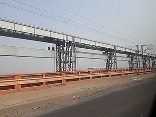 Farakka Barrage Dam in Malda & Murshidabad, West Bengal, India