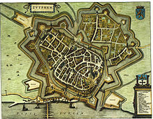 Historische Karte von Zutphen (1649)