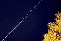 Skytrack langvarig eksponering av ISS