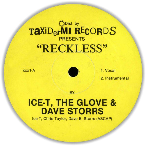 Ice-T released a string of Electro records, including the 1984 single "Reckless" (pictured), before recording gangsta rap music