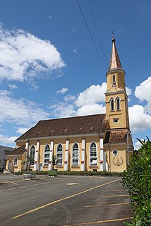 Protestant Church in Pomerode. Igreja Evangelica Luterana Centro 2.jpg