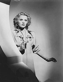 A promotional image for the film with Illona Massey, who later said she did not like the film or remember anything about the production. Ilona Massey-Invisible Agent.JPG