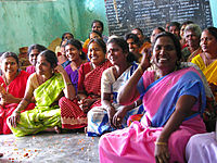 Rural women meeting as members of self-help groups (SHGs) India - Faces - Rural women driving their own change 1 (2229752965).jpg