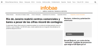 Infobae: Historia, Controversias, Tráfico del sitio web