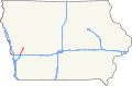 Map of Iowa Highway 191. Created in QuantumGIS and finished in Inkscape.