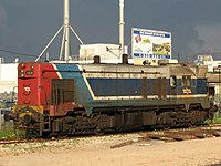 קטר EMD G12 בשימוש רכבת ישראל בסכמת הצביעה הישנה