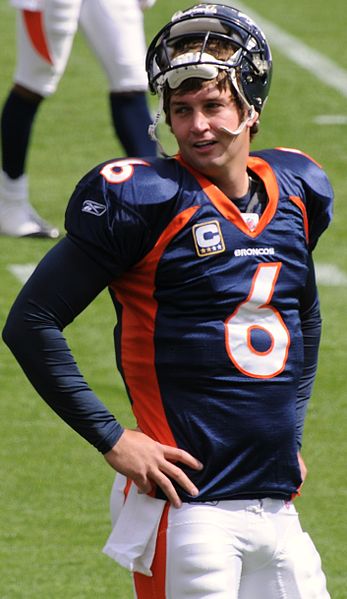 Cutler with the Denver Broncos in 2008