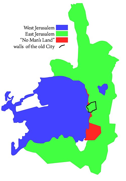 Jerusalem municipal area, under Israel in 2000