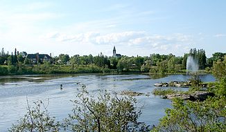 Kapuskasing River in Kapuskasing