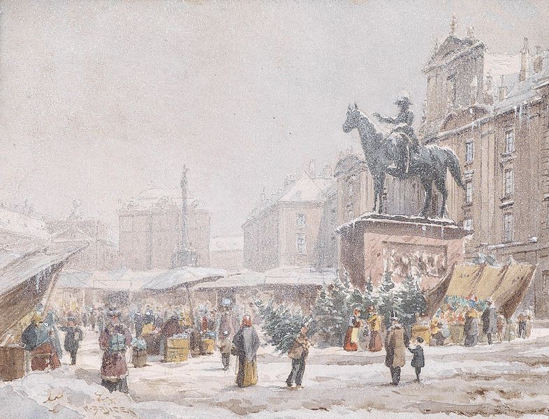 File:Karl Wenzel Zajicek Christkindlmarkt Am Hof.jpg