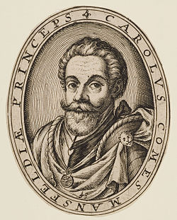 Karl von Mansfeld, Abraham Hogenberg rézkarca