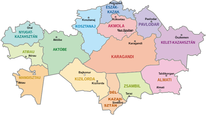 Kazahsztán területei.svg