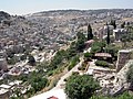Kidron Valley viewed from the Old City of Jerusalem.
