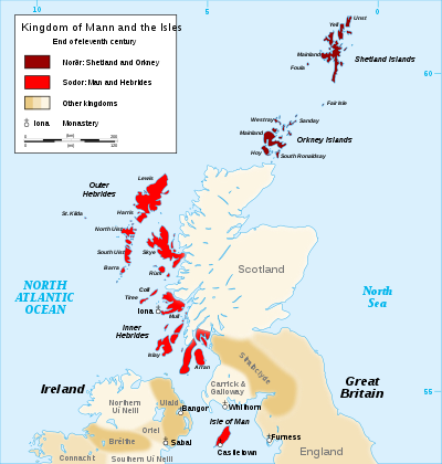 Map of the Kingdom of the Isles and Earldom of Orkney