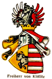 Coat of arms of those of Kittlitz in the Gothic style