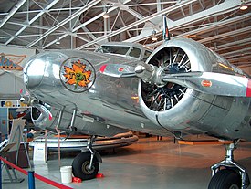 Lockheed Electra 10A CF-TCC in Trans-Canada Air Lines livery at the Western Canada Aviation Museum