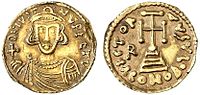 Solidus langobardskega beneventskega vojvode Romualda II. (706-731)