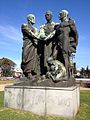 The Law. Statues in the gardens of the Legislative Palace building. Montevido, Uruguay