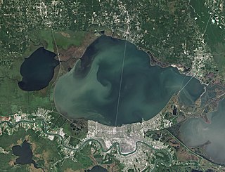 <span class="mw-page-title-main">Lake Pontchartrain</span> Estuary located in southeastern Louisiana, United States